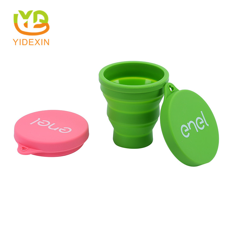 Portable silicone travel cup