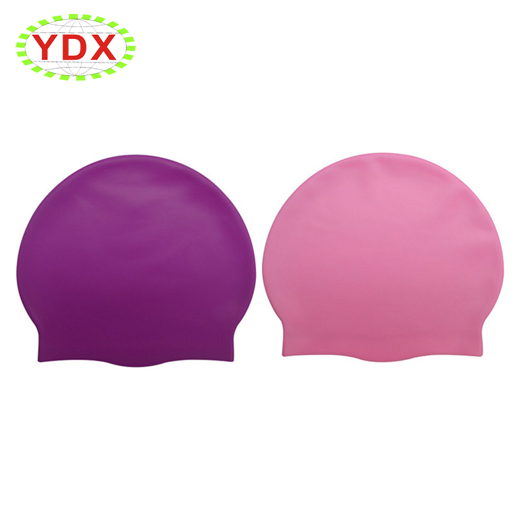 Silicone swimming cap for long hair