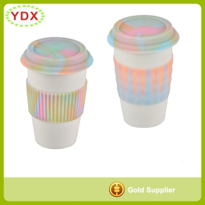 Silicone Cup Sleeve With Lid
