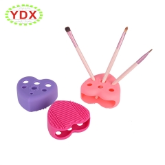 Silicone Makeup Brush Cleaner with Holder